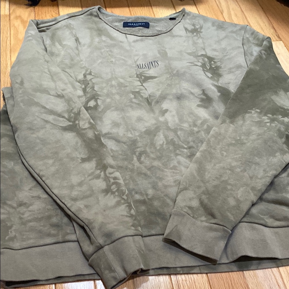 All Saints Men's Green Sweater